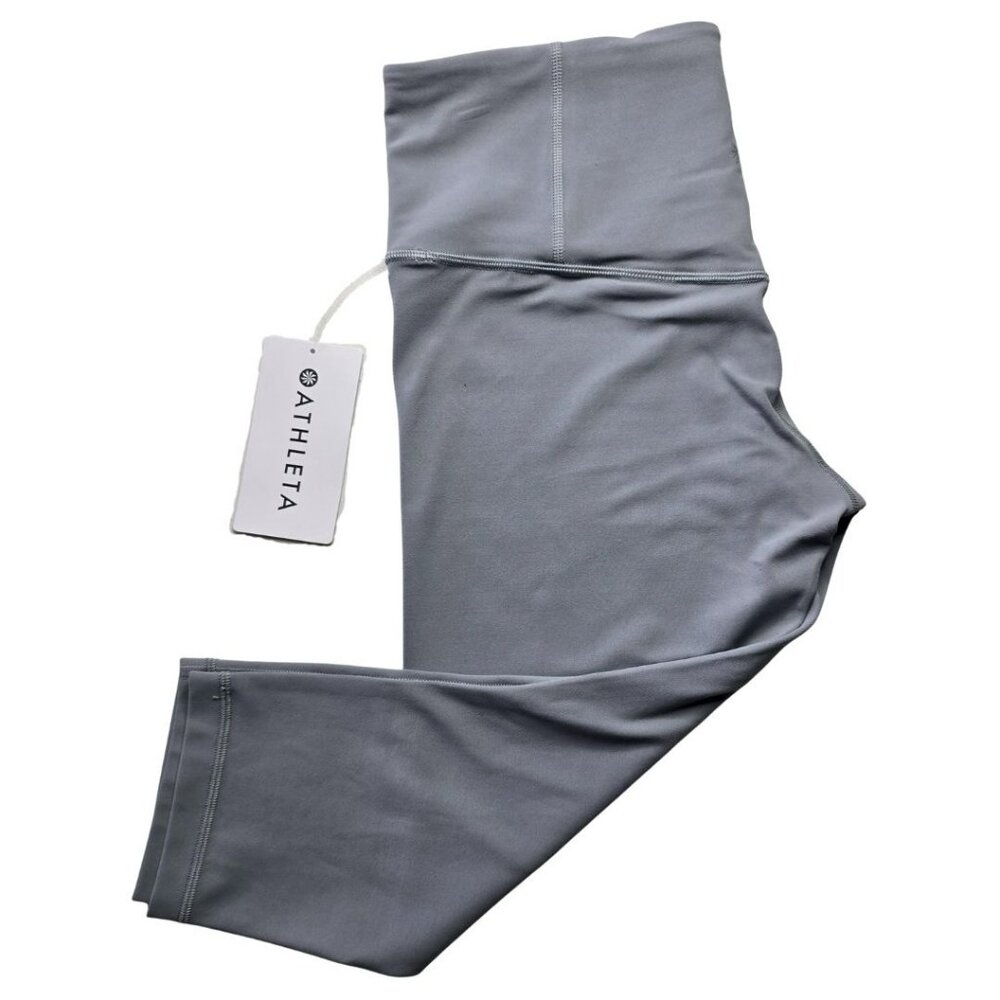 NWT Athleta Ultra High Rise Elation Capri Leggings – Size Large Petite – Gray